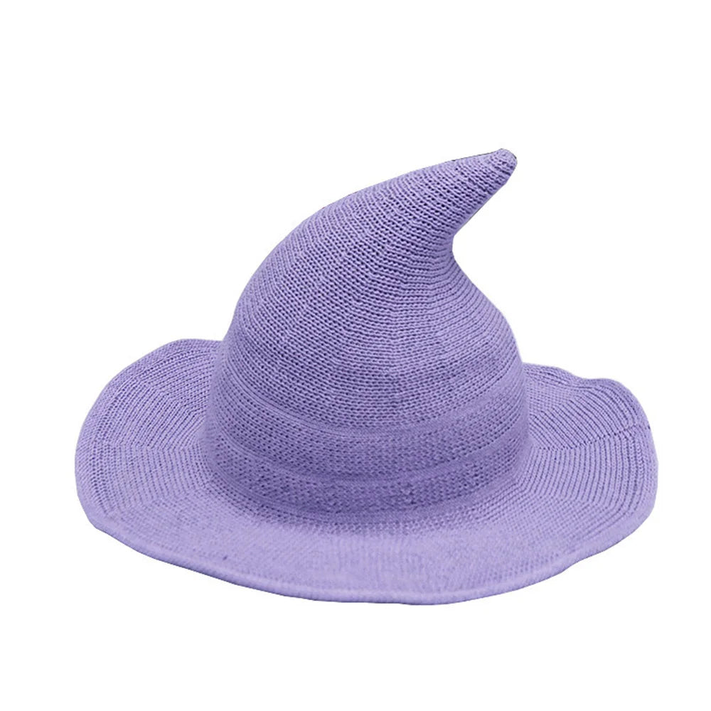 Le Chapeau de la Sorcière Tricotée – Violet