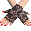 Gants de dentelle noirs