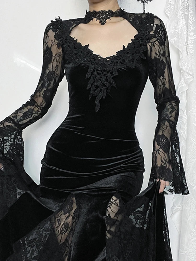 Robe gothique de face