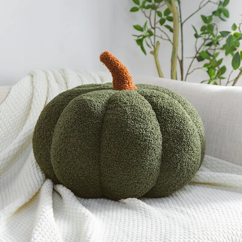 Coussin citrouille vert