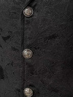 Détail des boutons métal et du jacquard
