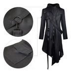 Manteau de face, détails