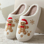Les Pantoufles de Noël Brodées