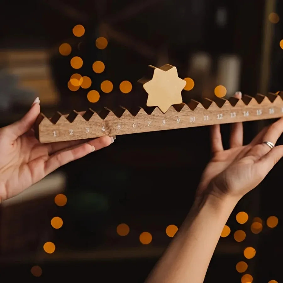 Le Calendrier de l'Avent en Bois à l'Étoile