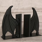 Serre-livres chauve-souris vus de face