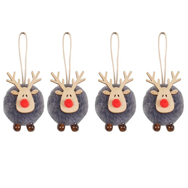 Les Petits Rennes en Feutrine (lot de 4)