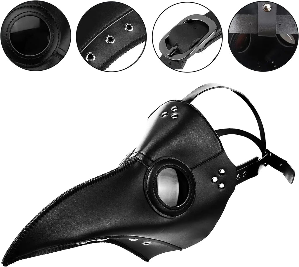 Détails du masque : œillets, verres et sangle réglable