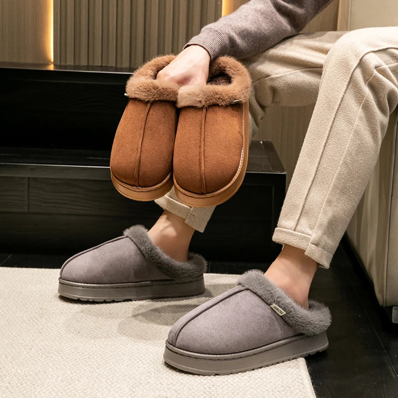 Les Chaussons Fourrés Bien au Chaud