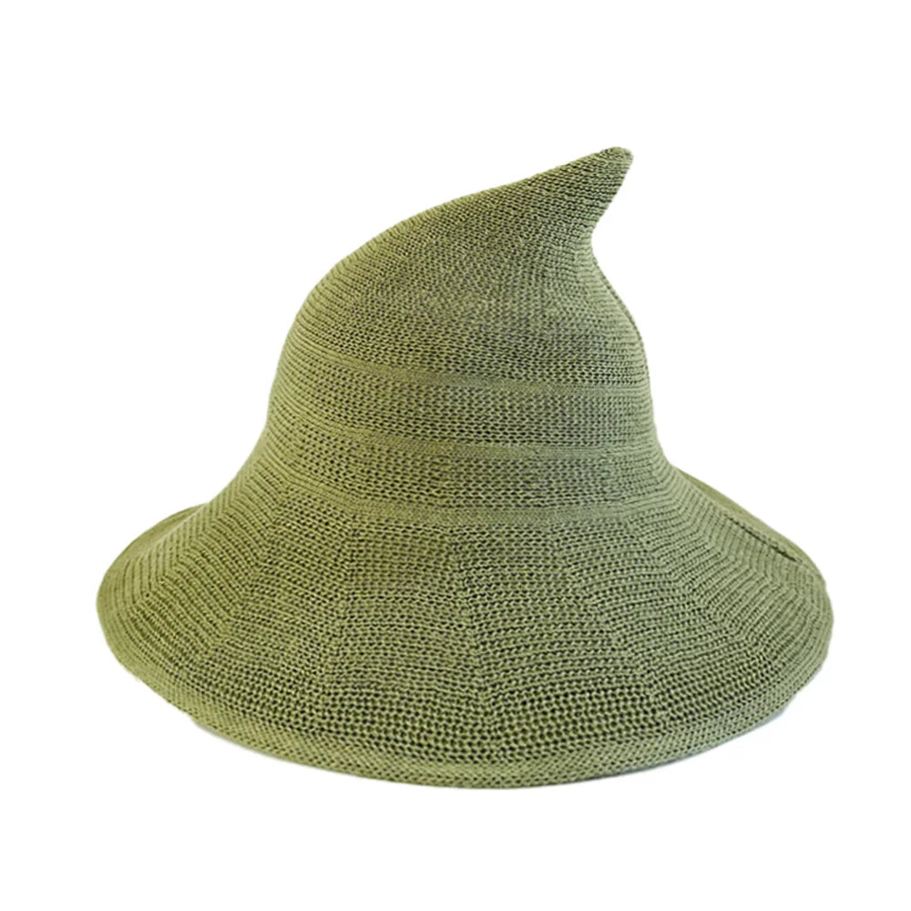 Le Chapeau de la Sorcière Tricotée – Vert