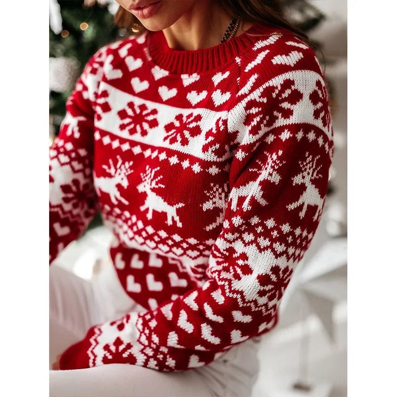 Le Pull de Noël aux Motifs Nordiques