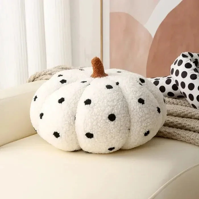 Coussin citrouille blanc