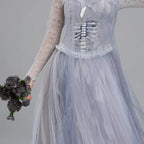 Robe de mariée fantôme et voile