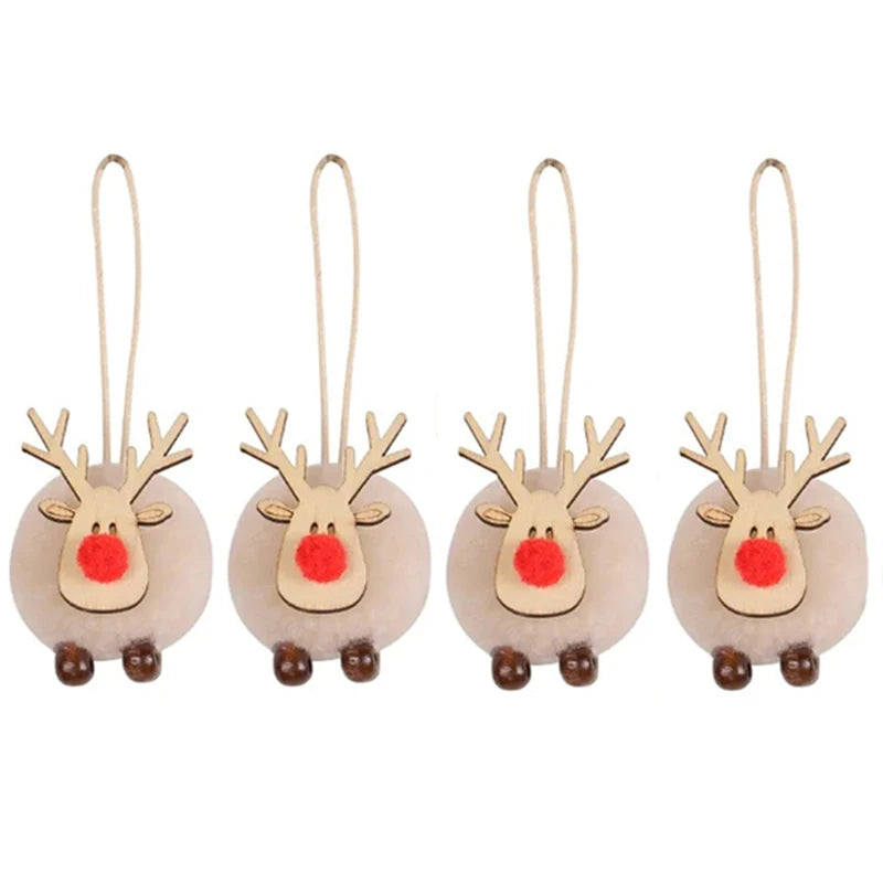 Les Petits Rennes en Feutrine (lot de 4)
