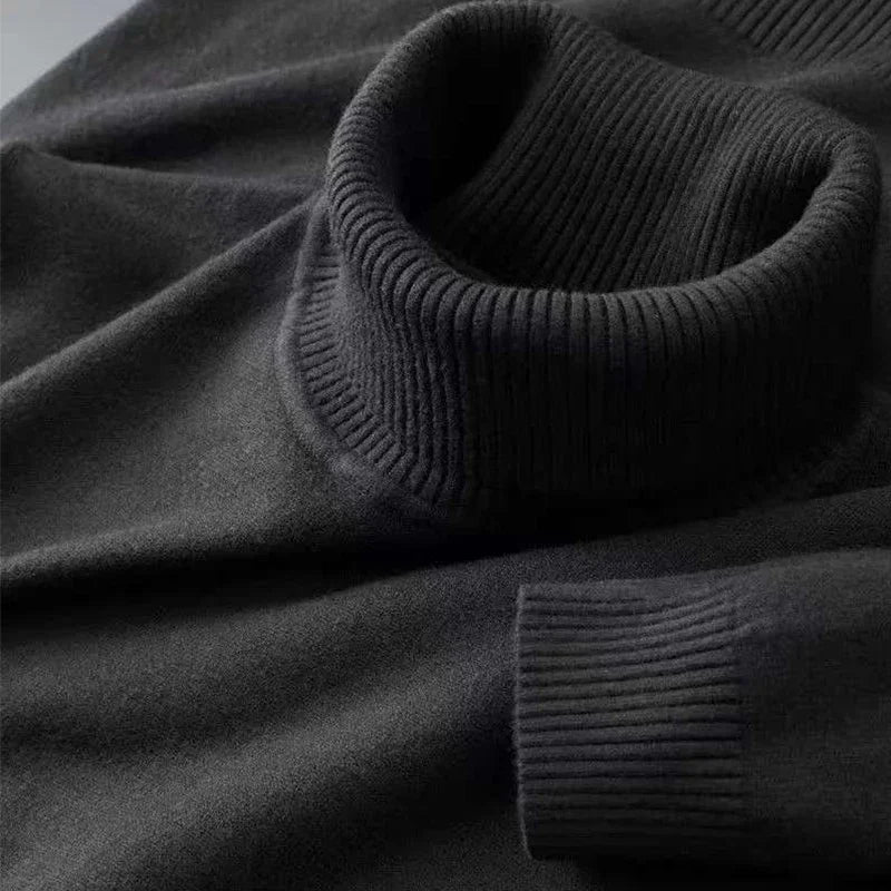Le Pull Col Roulé en Maille pour Homme
