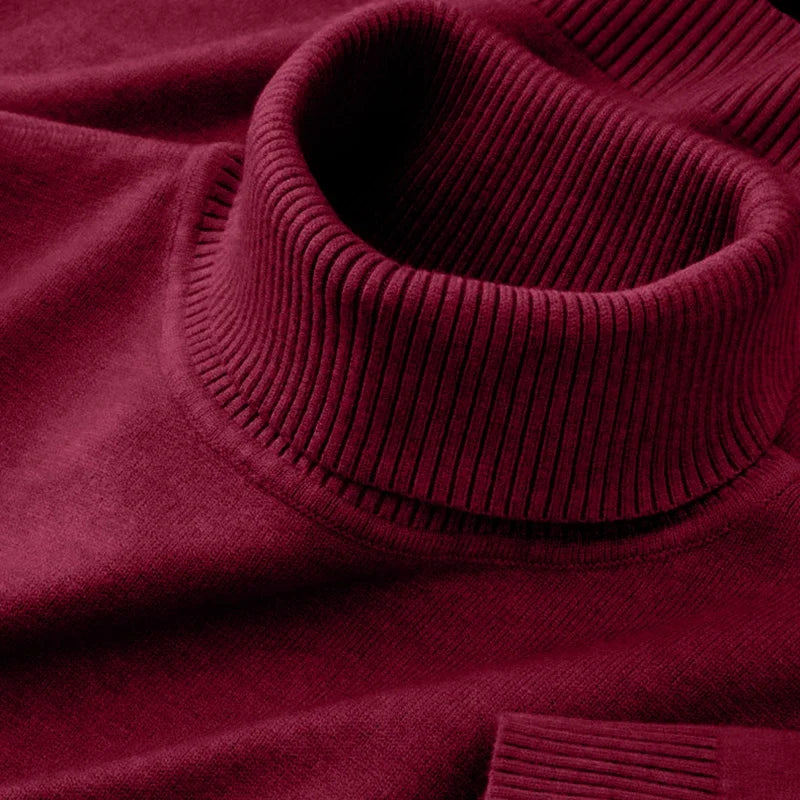 Le Pull Col Roulé en Maille pour Homme