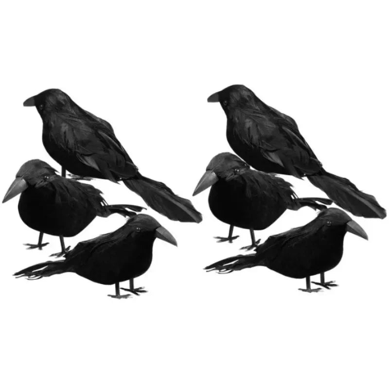 Dimensions d'un corbeau : environ 18 cm de long et 10 cm de haut