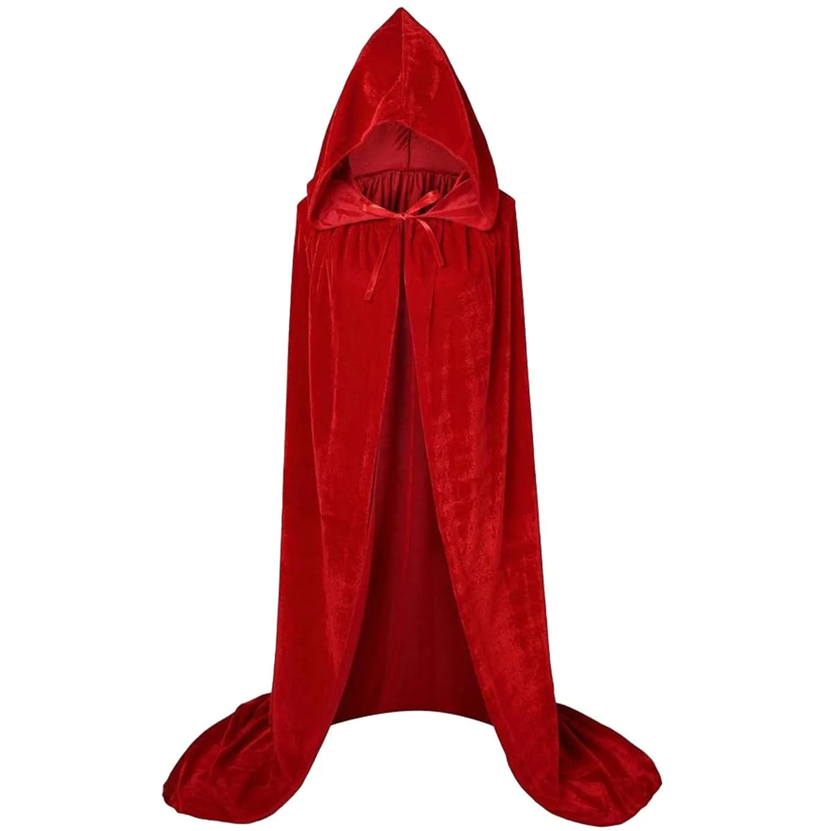 Cape en velours rouge sang