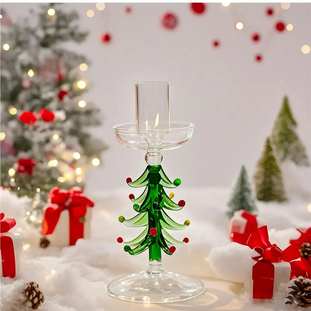 Le Bougeoir Sapin en Verre