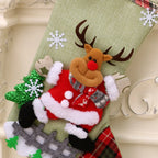 Les Bas de Noël en Peluche (lot de 4)