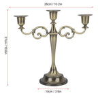 Dimensions du Candélabre des Veilleurs : environ 27 cm de haut et 26 cm de large