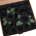 Les Roses du Manoir : 25 roses artificielles noires